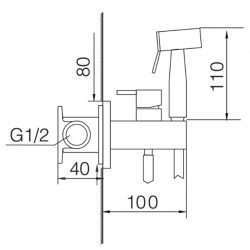 Μπαταρία Μπιντέ IMEX MUNICH RDM001/BGM PVD Μπαταρία Μπιντέ IMEX MUNICH RDM001/BGM PVD